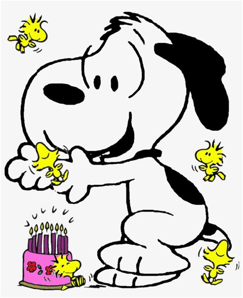 Download Transparent Snoopy Birthday Png Banner Library Stock - Imagenes Snoopy Happy Birthday ...