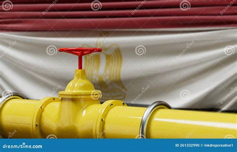 Egypt Oil and Gas Fuel Pipeline. Oil Industry Concept Stock ...