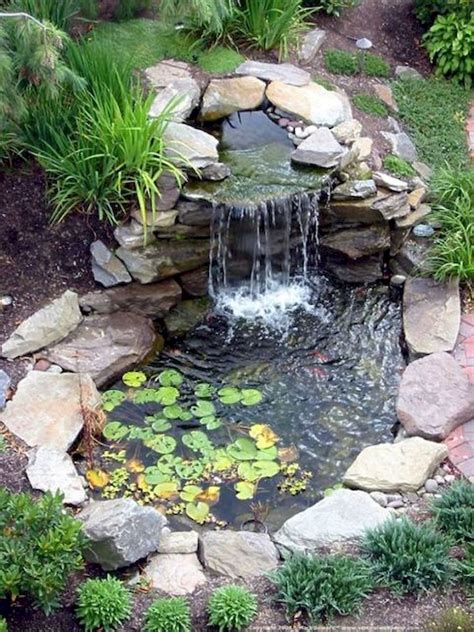 Adorable 30 Fantastic Garden Waterfall For Small Garden Ideas https ...