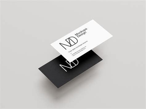 Clean business cards mockup / 90x50mm - Instant Download