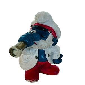 Smurfs Vintage 1980s Miniature Action Figure Toy Collectible Vtg Mcm Peyo Schleich Germany ...