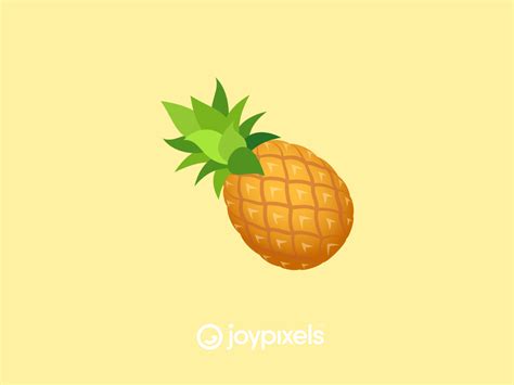 The JoyPixels Pineapple Emoji - Version 5.5 | Pineapple emoji, Pineapple, Emoji