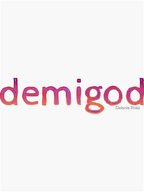 "Demigod" Sticker by Dcrdelanie123 | Redbubble