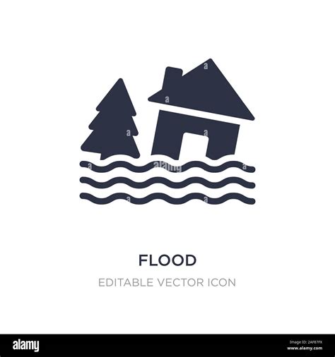 flood icon on white background. Simple element illustration from ...