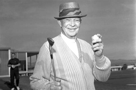 President Eisenhower was a Sportsman; an inveterate golfer, played ...