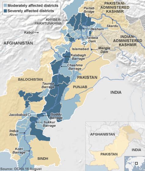 Pakistan Map With Rivers