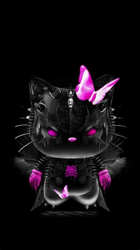 Hello Kitty Wallpapers Black And Pink - Wallpaper Cave