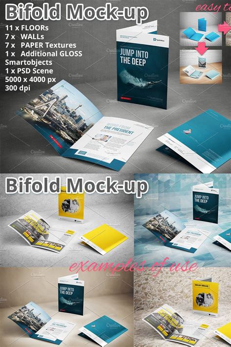 Bifold Brochure Mockup – MasterBundles