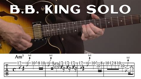 B. B. King Guitar Solo Lesson - YouTube