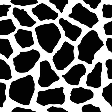 Vector black giraffe print pattern animal Seamless. Giraffe skin abstract for printing, cutting ...