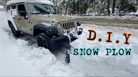 DIY Snow Plow on Jeep Wrangler (We Follow Rivers) - YouTube