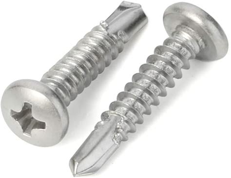 Amazon.com: #8 x 3/4" Phillips Pan Head Self Drilling Screws, Self ...