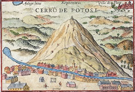 Potosi silver mine, Bolivia, 17th century - Stock Image - C028/9572 ...