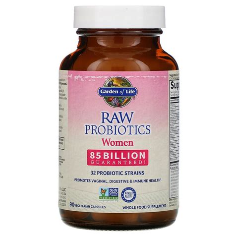 Garden of Life, RAW Probiotics, Women, 85 Billion, 90 Vegetarian ...