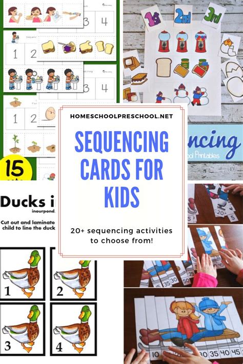 Free Printable Sequencing Cards | Sequencing activities preschool, Sequencing activities ...