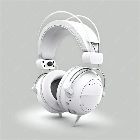 Premium Photo | White gaming headphone isolated on white background. generative ai