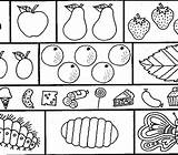 The Very Hungry Caterpillar Food Coloring Page Pages sketch template