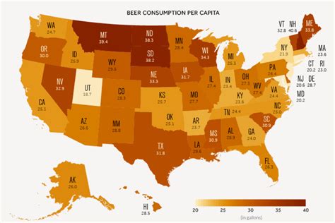 This State Drinks the Most Beer, According to Beer by State Map