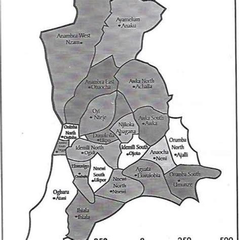 0 Map of Anambra state showing the Local Government Source: Universal ...