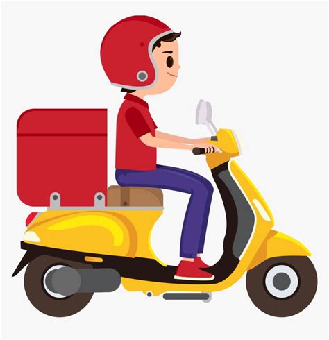 Transparent Delivery Png - Delivery Boy With Bike, Png Download is free transparent png image ...