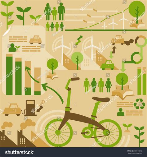 Save Energy/Infographic Stock Vector Illustration 130677872 : Shutterstock