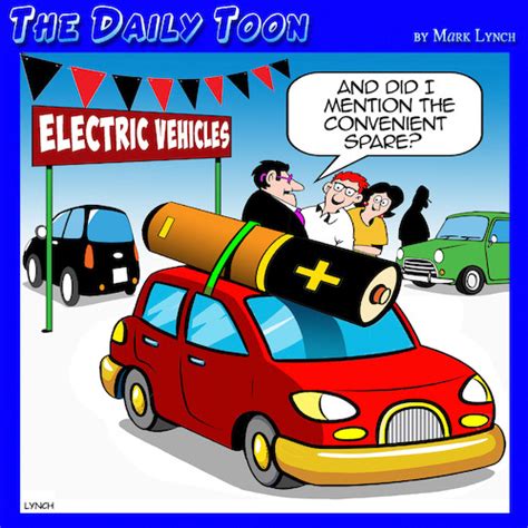 EV Cars By toons | Business Cartoon | TOONPOOL