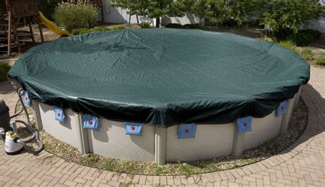 Above Ground Winter Pool Covers for Round & Oval Pools | Winter pool ...