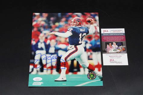 Jim Kelly Autographed Signed 8X10 Photo Buffalo Bills Autograph JSA COA