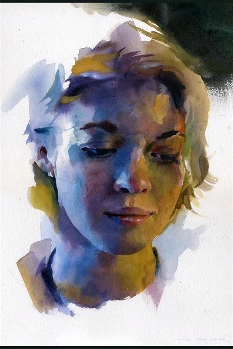 Pin by Dumais on Portrait | Watercolor portraits, Portrait painting ...