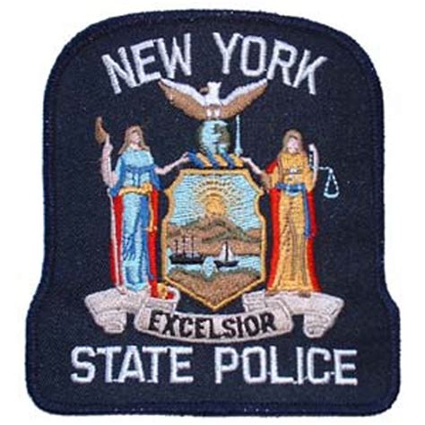 New York State Police - Embroidered Iron-On Patch at Sticker Shoppe