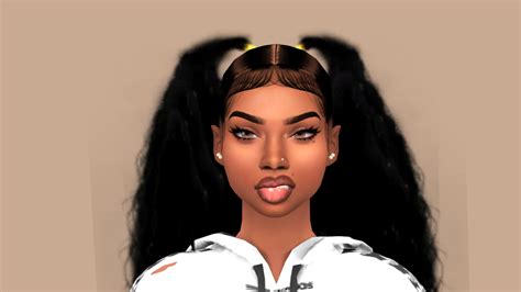 Black Sims 4 CC Hair