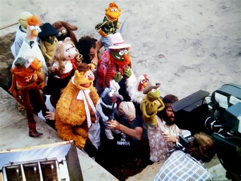 Jim Henson and the other muppeters on the set of 'The Muppet Movie ...