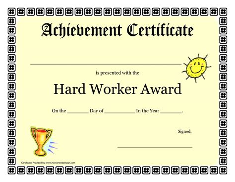 Certificate of achievement template, Student certificates, Funny certificates