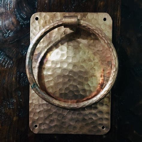 Handcrafted Hammered Copper Door Knocker