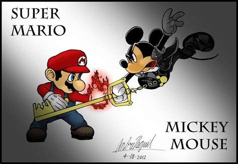 Mario vs Mickey Mouse by Areguil on DeviantArt