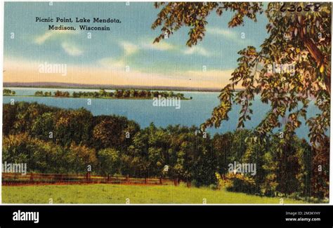 Picnic Point, Lake Mendota, Madison, Wisconsin , Lakes & ponds, Tichnor Brothers Collection ...