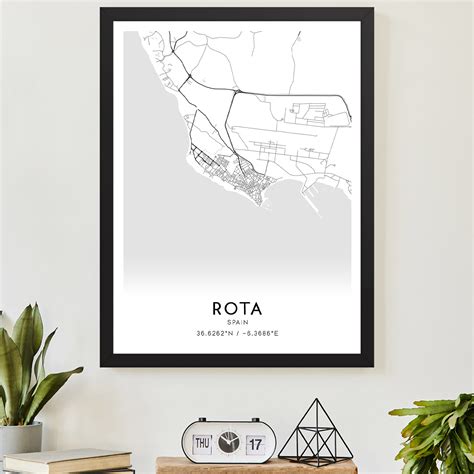 Custom Rota Spain Map Poster - Mapmory