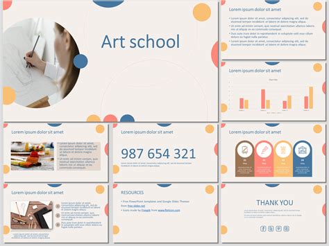 Art School PowerPoint Template and Google Slides Theme