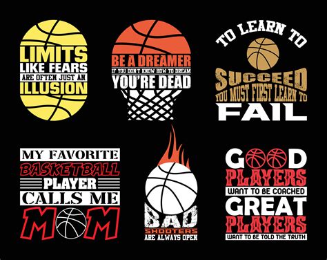 Basketball T shirt Design Bundle, Quotes about Basketball, Basketball T ...