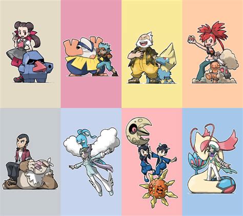 Hoenn Gym Leaders by blacknirrow on DeviantArt