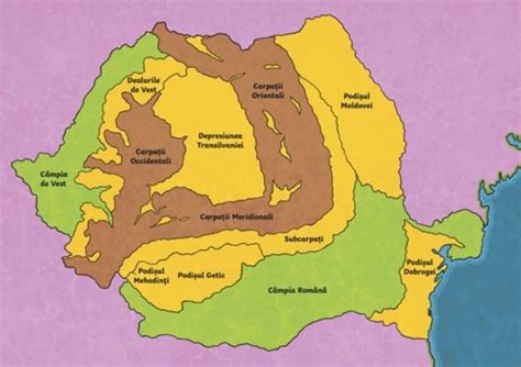 Relieful României | Teaching Wiki | România - Twinkl