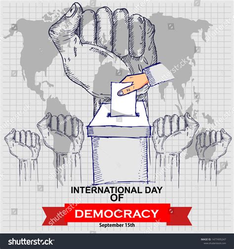 International Day Democracy Poster Stock Vector (Royalty Free) 1477495247 | Shutterstock