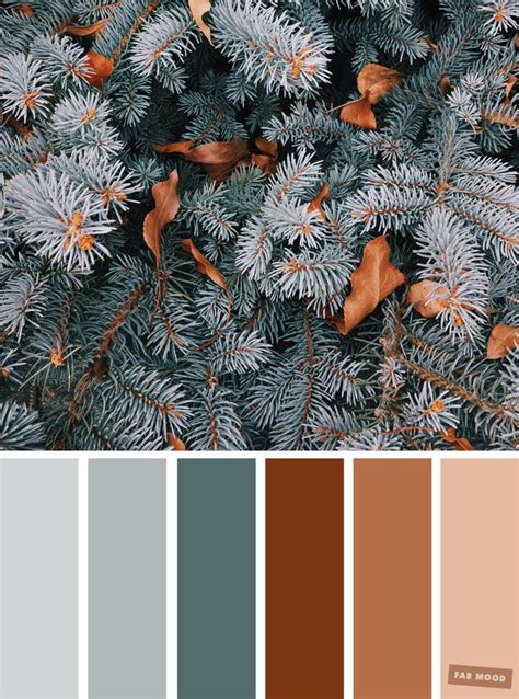 33 Pretty Winter Color Schemes { Grey Pine Brown } - Fabmood | Wedding Colors, Wedding Themes ...