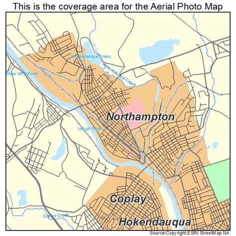 Aerial Photography Map of Northampton, PA Pennsylvania