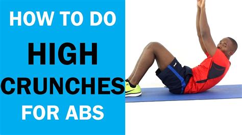 How to Do High Crunches For Abs | Exercise of The Day #29 - YouTube