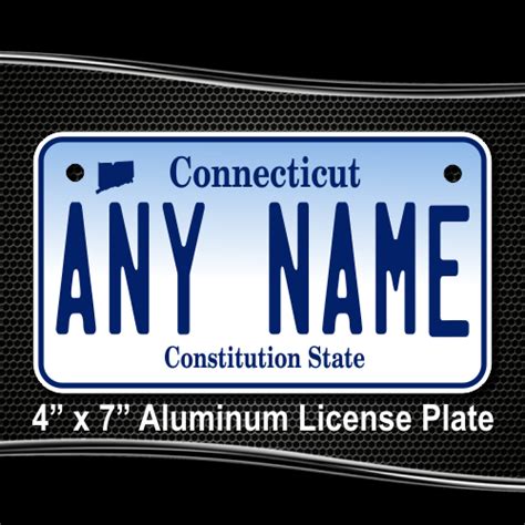 Connecticut Replica State License Plate for Bikes, Bicycles, ATVs, Cart ...