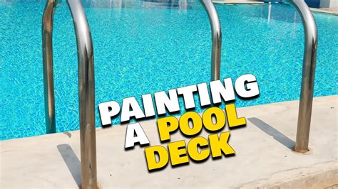 How To Paint A Pool Deck. DIY Tips Painting Concrete Pool Decks ...