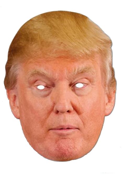 Donald Trump Mask Halloween President Candidate Poster Paper Face Mask ...