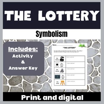 The Lottery by Shirley Jackson- Symbolism by Magnificent Middle ELA