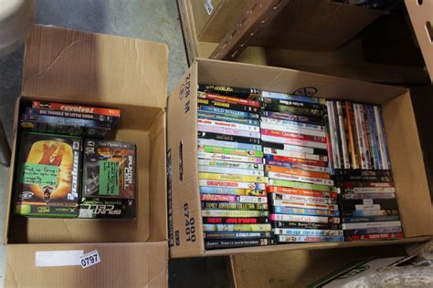 BOX OF DVDS